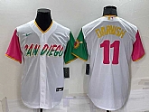 San Diego Padres #11 Yu Darvish White 2022 City Connect Cool Base Stitched Jersey,baseball caps,new era cap wholesale,wholesale hats